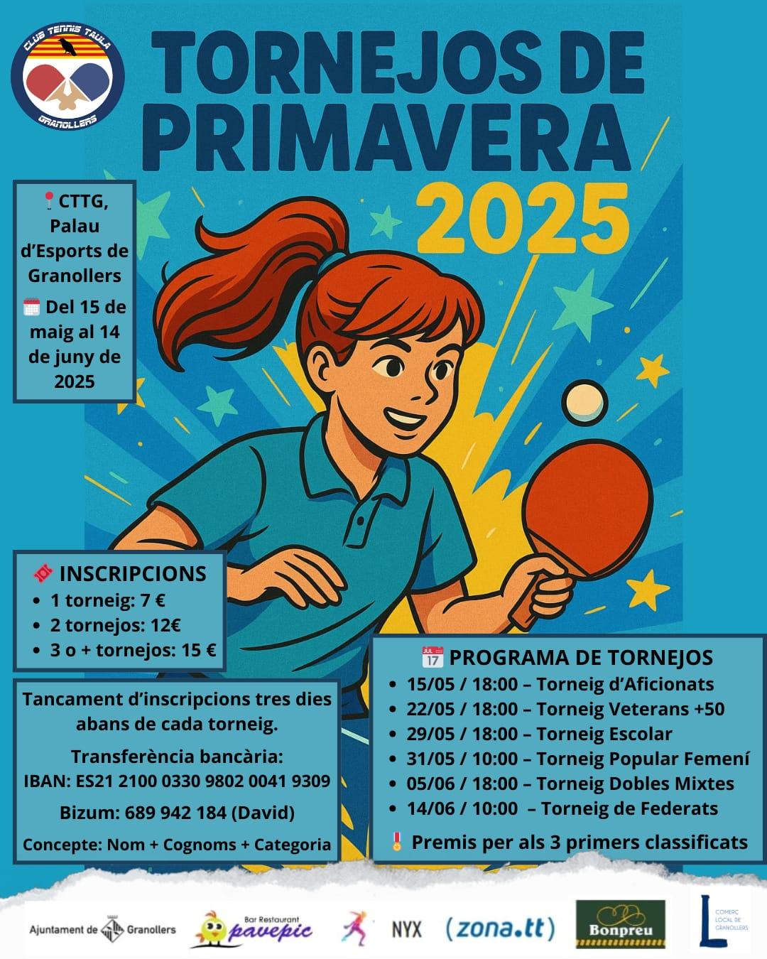 TORNEJOS DE PRIMAVERA 2025